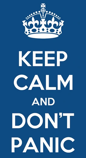 alt Keep calm and dont panic
